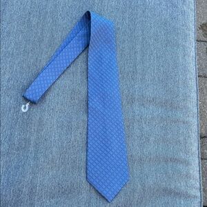 Mario Masotti Blue Patterned Men's Tie 100% silk handmade Italy New York classic